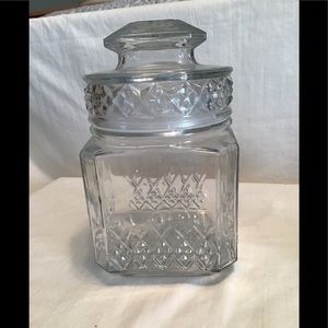 Vintage KOEZES glass Apothecary Jar 7.5” tall